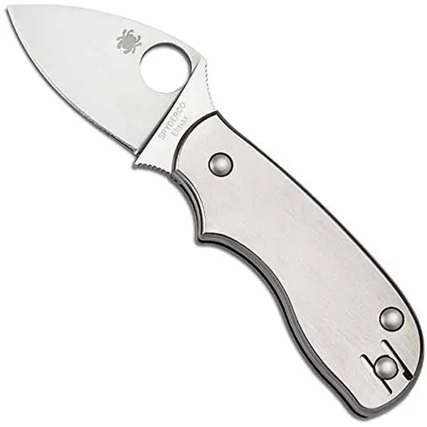 Squeak Edc Knife – Titanium Handle, Elmax Steel, Plain Edge 1