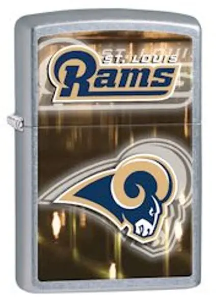 St. Louis Rams Street Chrome Lighter – Blue-And-Yellow Metallic Lighter 1