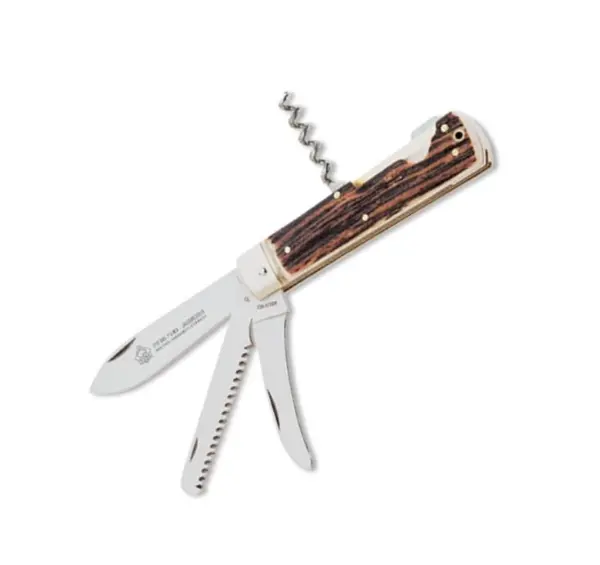 Staghorn Hunting Folding Knife Set – 4-Piece Collection 1