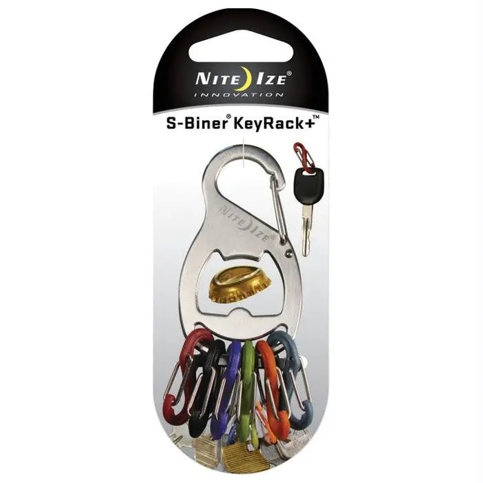 Stainless Steel Key Rack With Built-In Bottle Opener 1