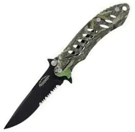 Stainless Steel Large F.A.S.T. Tactical Knife – Black Coated 1