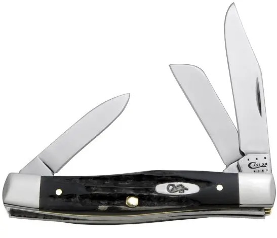 Stockman Pocket Knife – Genuine Buffalo Horn Handle 1