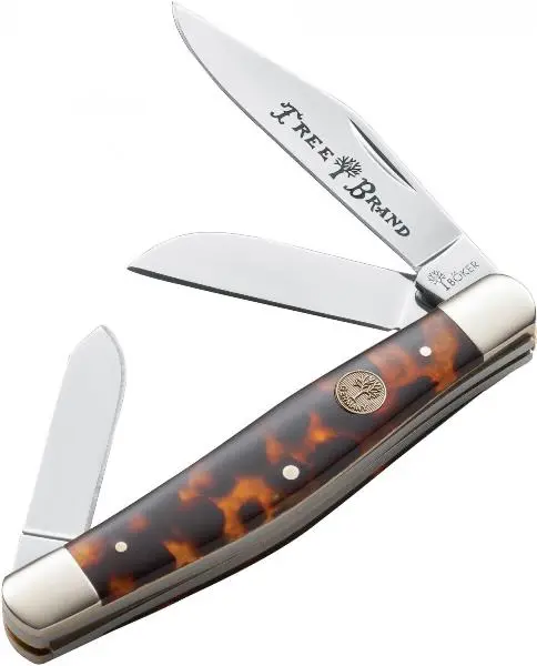 Stockman Pocket Knife With Faux Tortoiseshell Scales 1