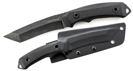 Stone-Washed G-10 Tanto Fixed-Blade Knife 1