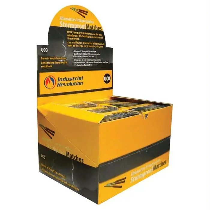 Stormproof Matches – Bulk Pop-Open Safety Pack 1