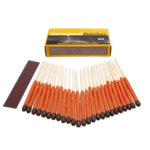 Stormproof Waterproof Matches – Pack Of 25 Reliable Ignition Sticks 1