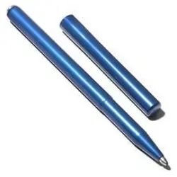 Stowaway Space Pen – Blue Anodized Aluminum 1