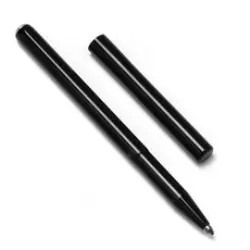 Stowaway Space Pen – Matte Black Retractable Ink Pen 1