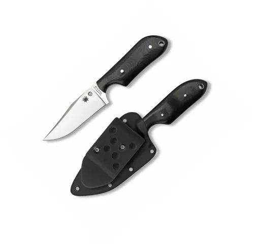 Street Beat Fixed Blade Knife – Black Micarta Handle (Model Fb15P) 1