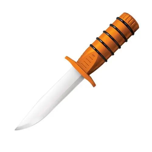 Survival Edge High-Visibility Orange Fixed-Blade Knife 1