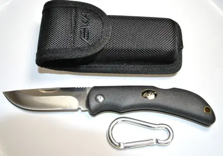 Swede 10 Fixed Blade Knife – Black Coated, Includes Sheath 1