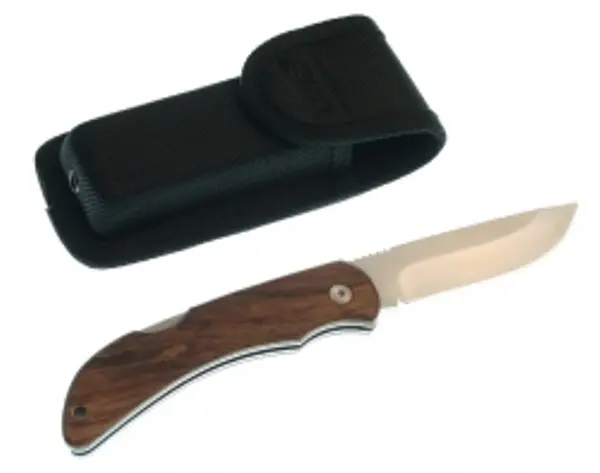 Swede 10 Survival Knife With Bubinga Wood Handle And Sheath 1