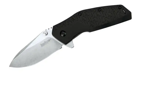Swerve Folding Knife With Textured K-Style Handle 1