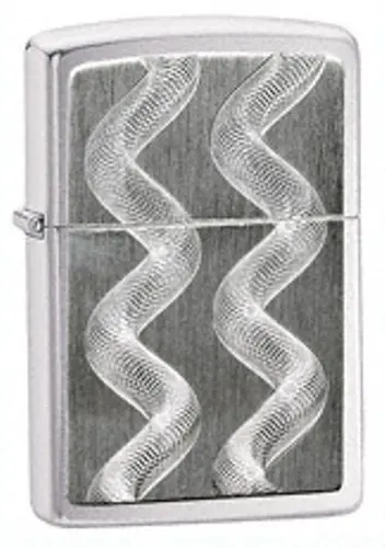 Swirl Pattern Engraved Zippo Windproof Lighter 1