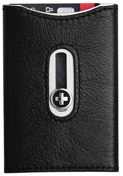 Swiss Wallet Tux – Slim Black Multi-Tool Wallet 1