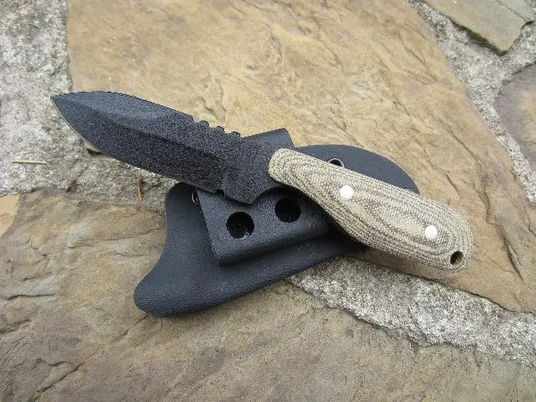 Talon B Folding Knife – Green Micarta Handle, Plain Edge 1