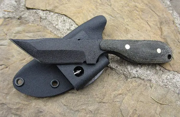 Talon C Fixed Blade Knife With Black Micarta Handle 1
