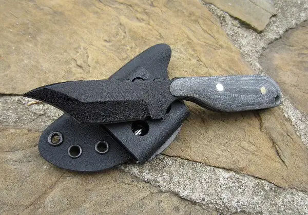 Talon D Folding Knife – Plain Black G10 Handle 1