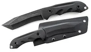 Tanto-Style Fixed Blade With Stone-Washed G-10 Handle 1