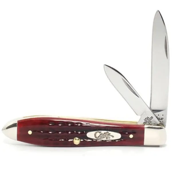 Teardrop Jack Pocket Knife With Old Red Handle 1