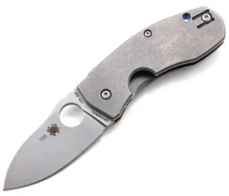 Techno Titanium Folding Knife – Xhp Steel, Plain Edge Design 1