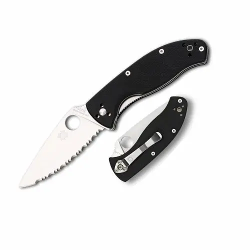 Tenacious G-10 Handle Knife With Serrated Edge 1