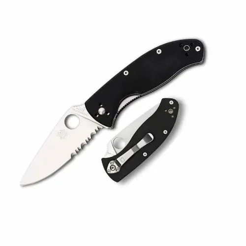 Tenacious Tactical Folder – G-10 Handle With Combo Edge Blade 1
