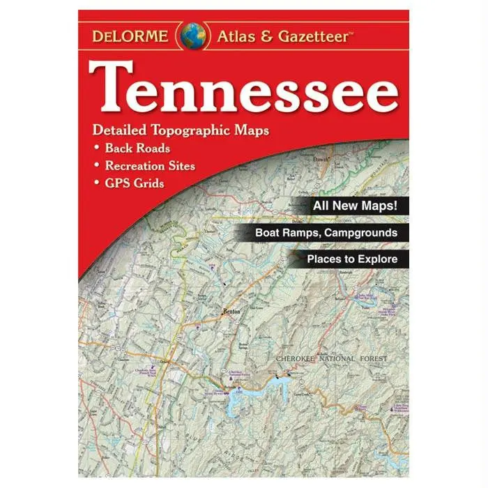 Tennessee State Atlas – Detailed Topographic Map Book 1
