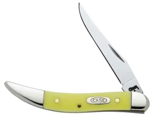 Texas Toothpick Pocket Knife – Compact Yellow Handle (Model 091) 1