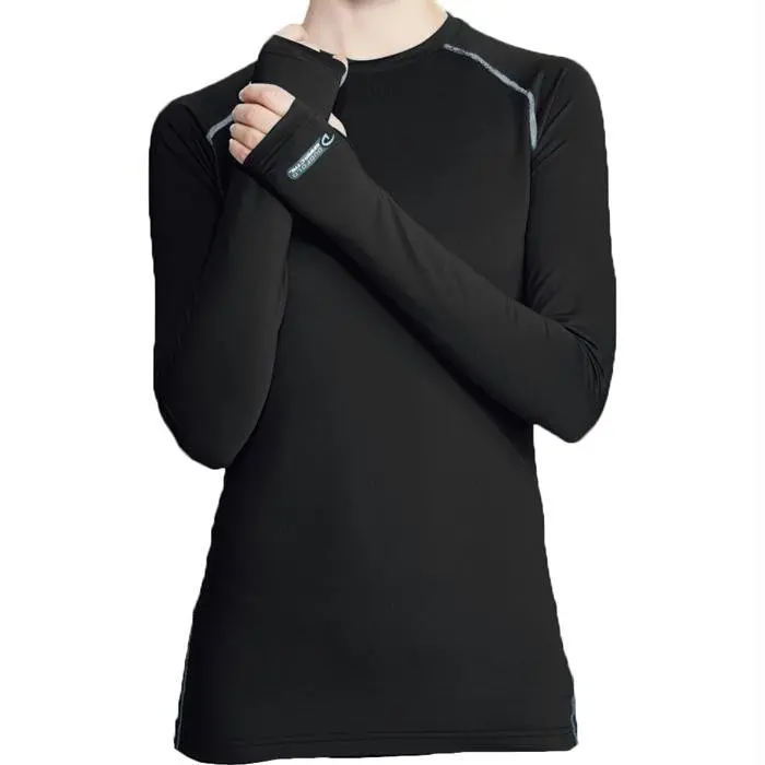 Thermatrix Women’S Black Crew Neck Top – Large 1