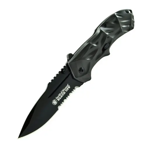 Third-Generation Black Ops Magic Tactical Knife – 40% Serrated Edge 1