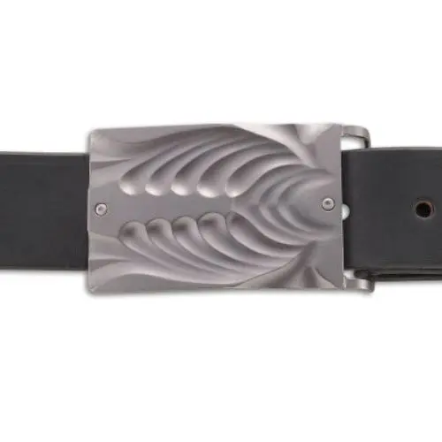Tighe Hand-Dyed Leather Belt Buckle 1