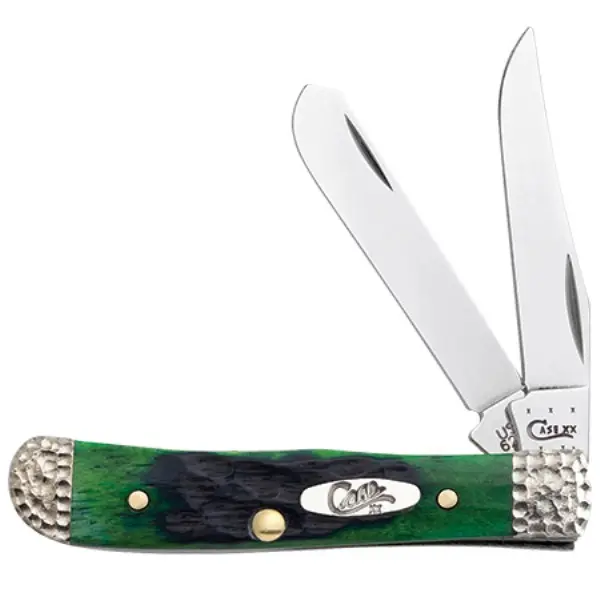 Tiny Trapper Pocket Knife With Hunter-Green Handle 1