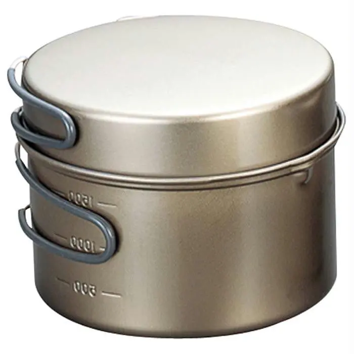 Titanium Ns Dx4 Cookset – 1.9L Total Capacity With Handle 1