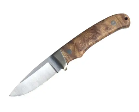 Traditional Fixed-Blade Knife With Ironwood Handle And Nickel Bolster 1