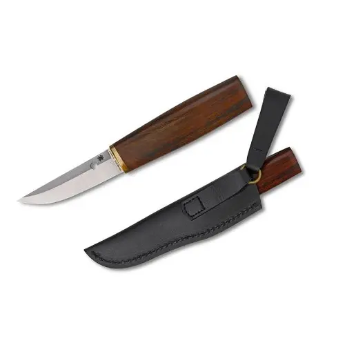 Traditional Puukko Fixed-Blade Knife With Genuine Leather Sheath 1