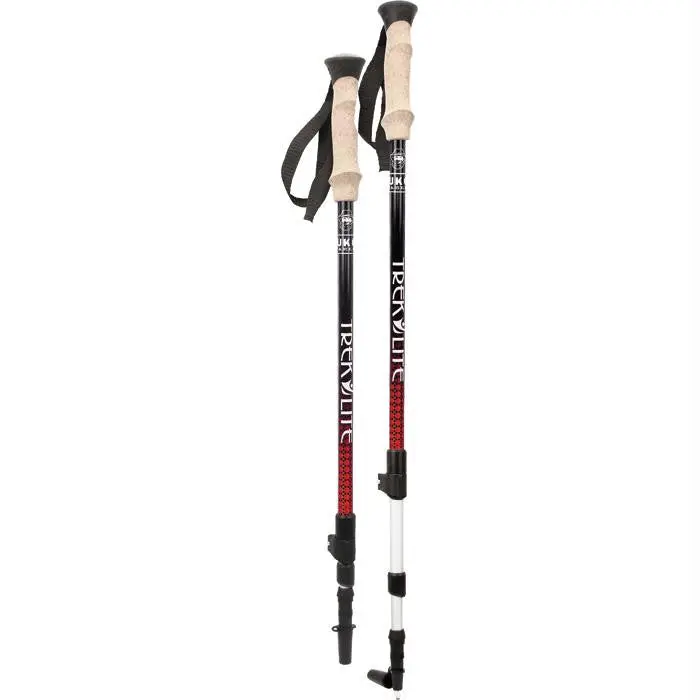 Trek Lite Adjustable Trekking Pole – Red 1