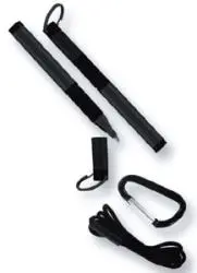 Trekker Black Tactical Pen – Includes Carabiner Clip & Lanyard 1