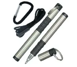 Trekker Space Pen With Integrated Carabiner And Lanyard 1