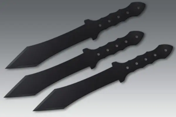Triple Gladius Throwing Knife Kit With Tri-Sheath 1