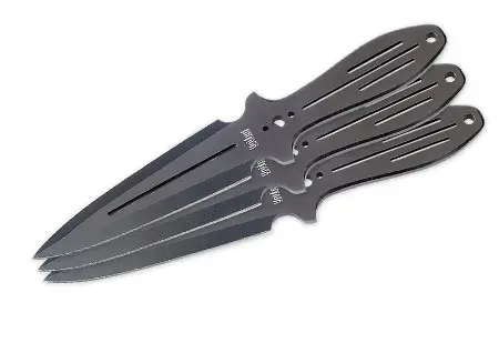 Triple Threat Throwing Knife Set – All-Black Tactical Design 1