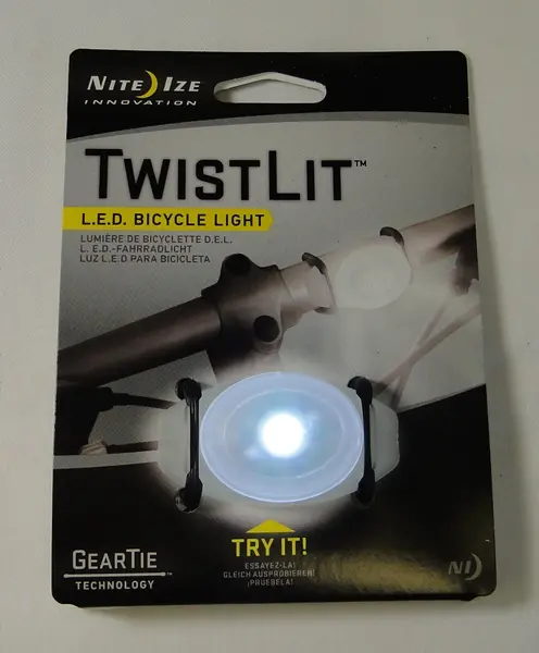 Twistlit Rechargeable White Led Bike Safety Light 1