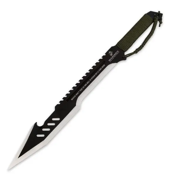 U.S.M.C. Tanto Machete With Sawback Edge 1