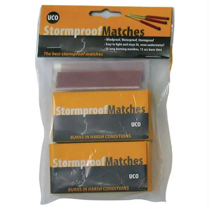 Uco Stormproof Match Kit – 2-Pack Waterproof Striker Set 1