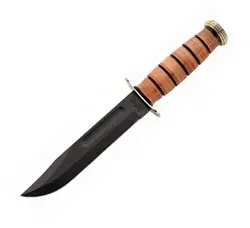 Usmc Commemorative Knife With Genuine Leather Sheath 1