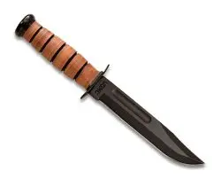 Usmc Full-Size Straight-Edge Leather Combat Knife 1