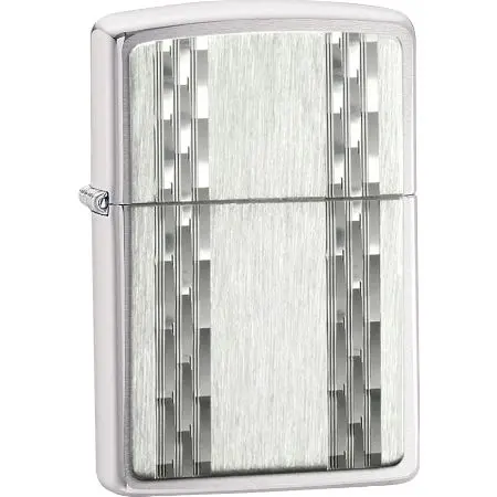 Vertical Diamond-Cut Finish Zippo Lighter 1