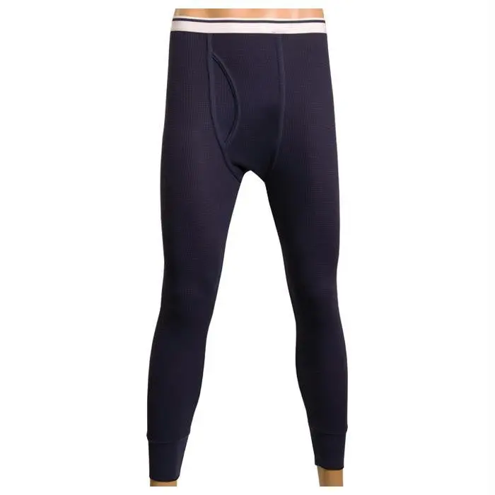 Waffle-Knit Men’S Sweatpants – Navy Blue, Medium 1