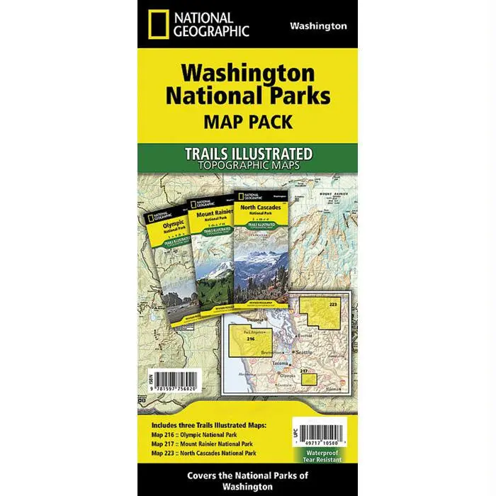 Washington National Park Map Bundle 1