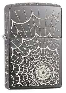 Web All-Over Pattern Zippo Lighter – Matte Finish 1